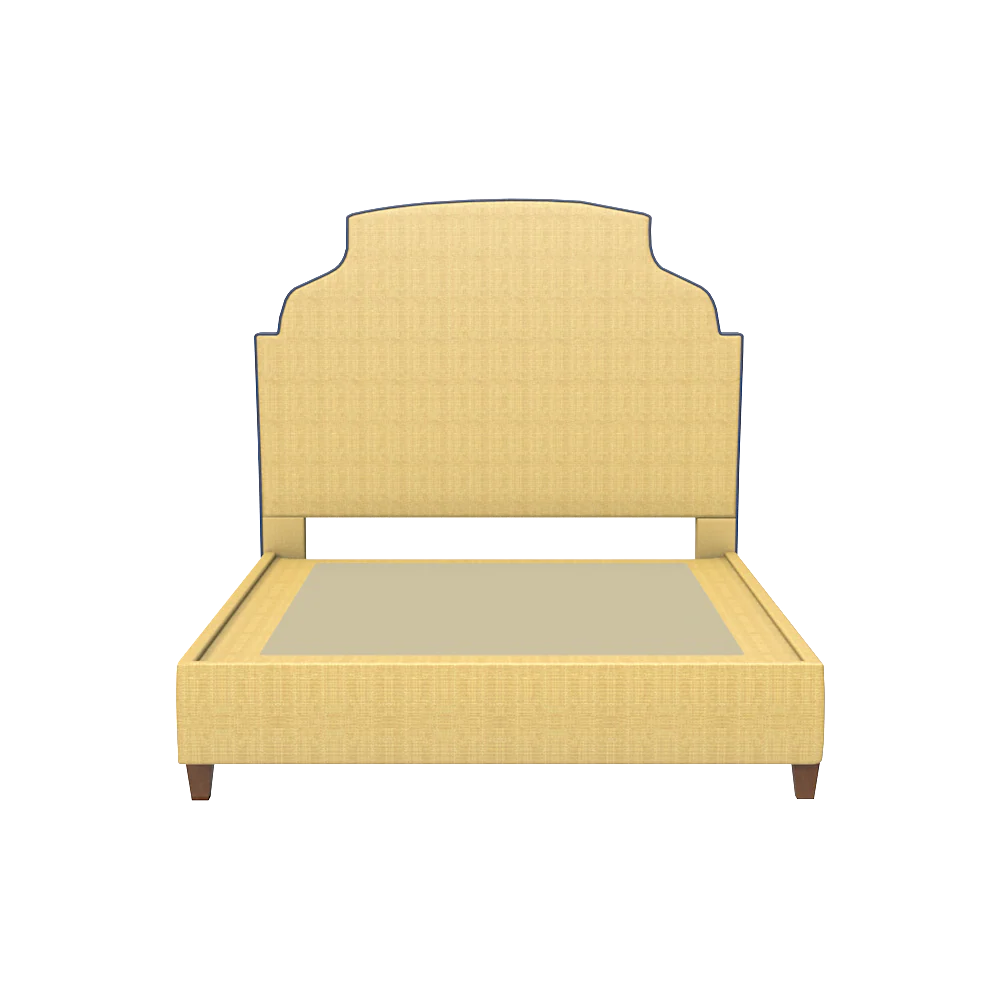 Aspen Platform Bed in Natural Raffia