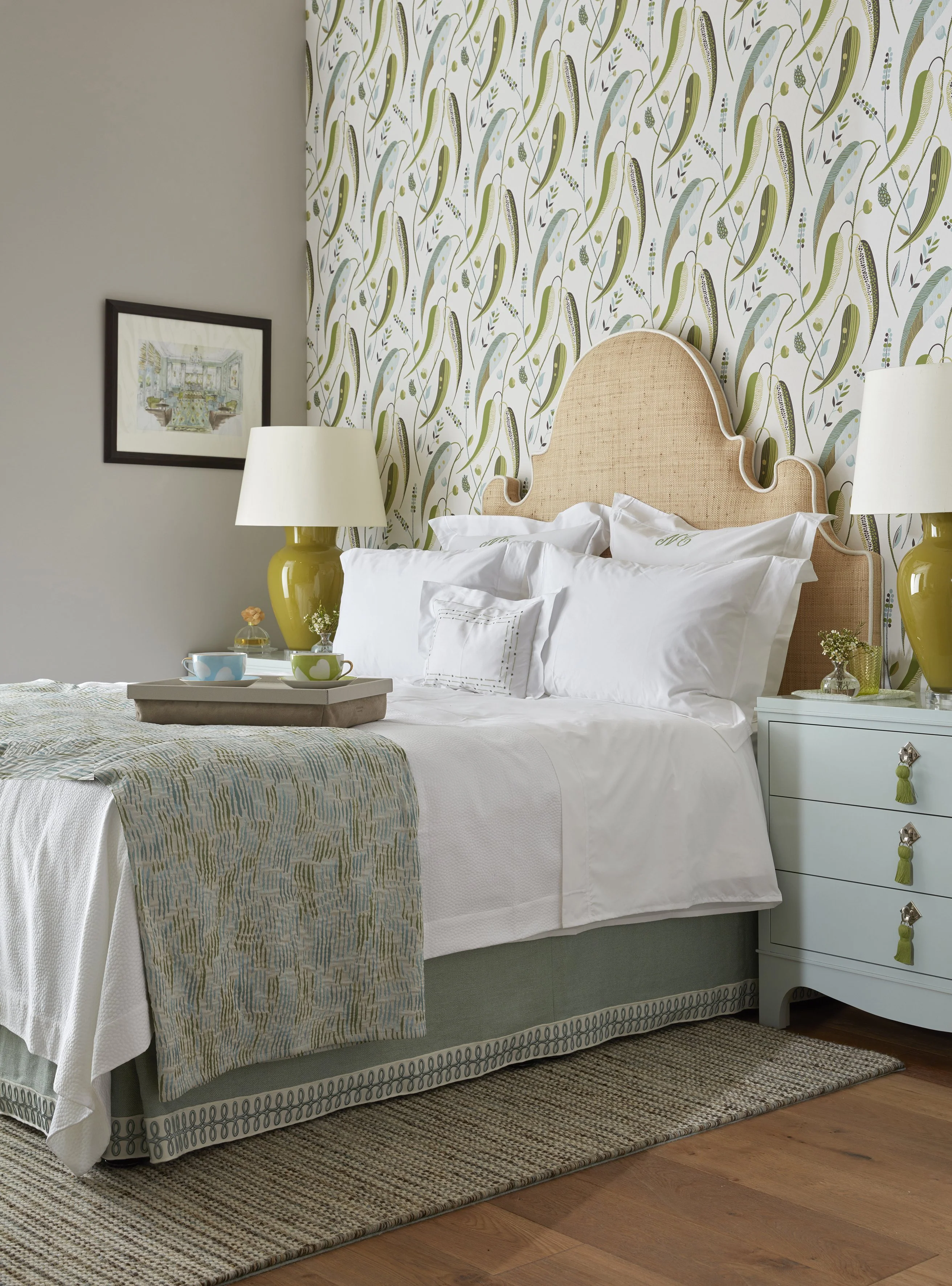 Charleston Headboard in Natural Raffia - Image 3