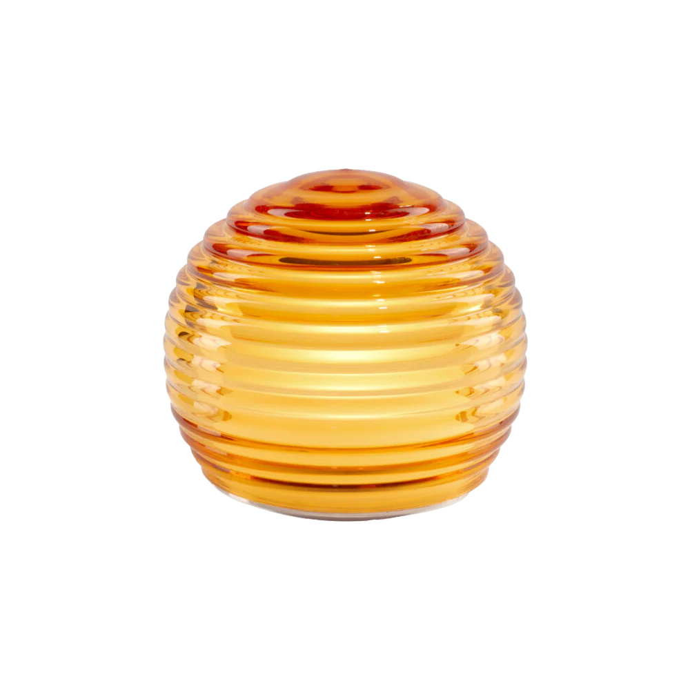 Murano Glass Curve Light - Amber
