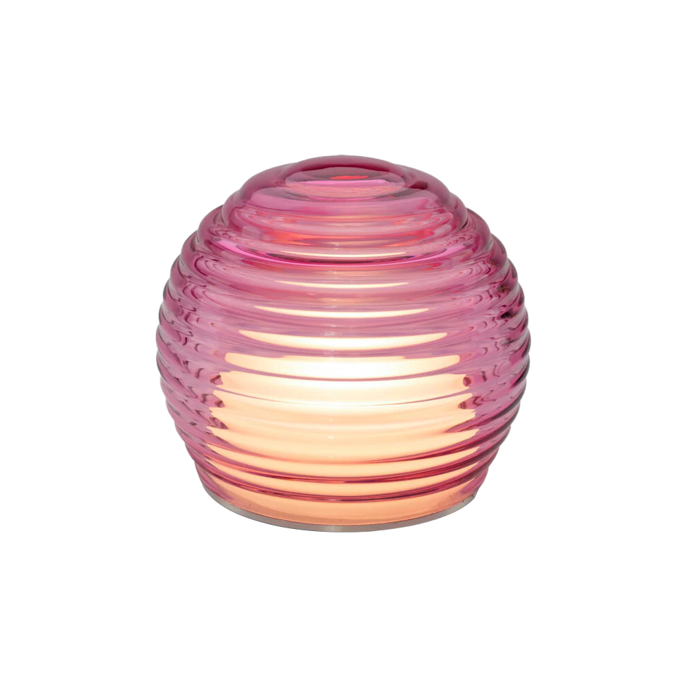Murano Glass Curve Light - Rubino