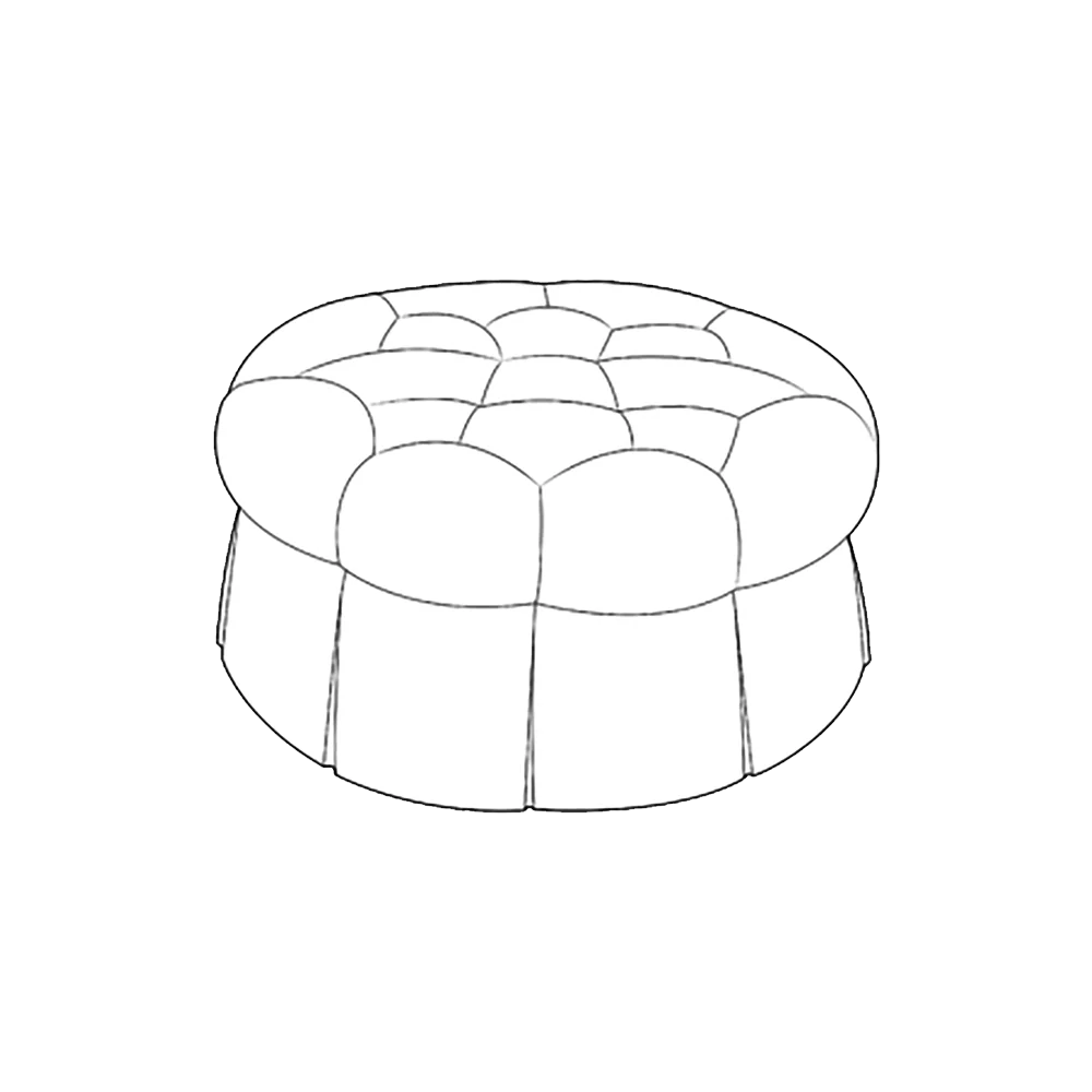 oomph Tufted Ottoman - Image 3