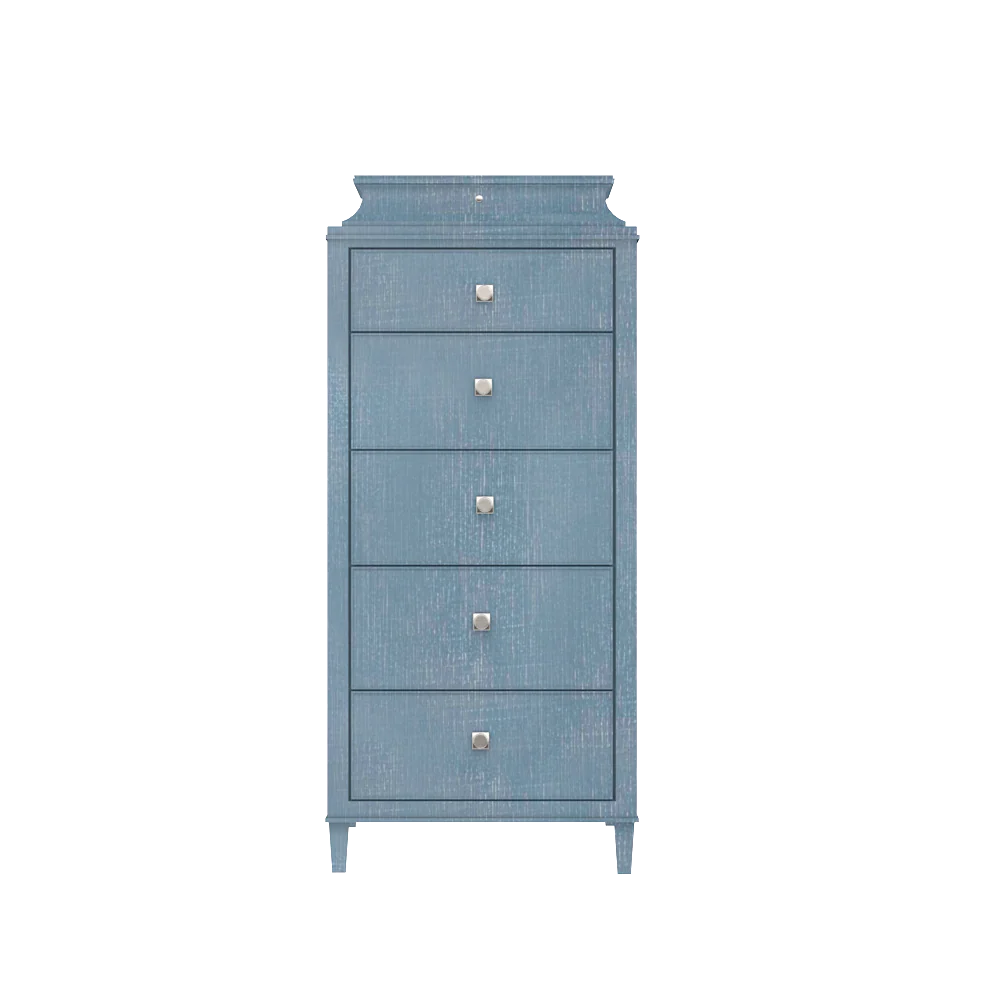 Rowayton Bachelorette Chest in Denim Blue Finish