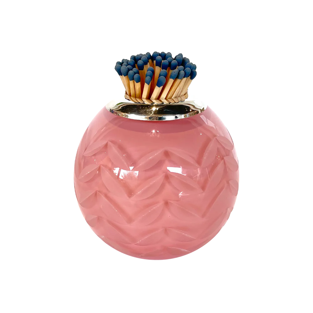 Small Sterling Matchstrike - Rose Pink / Chevron
