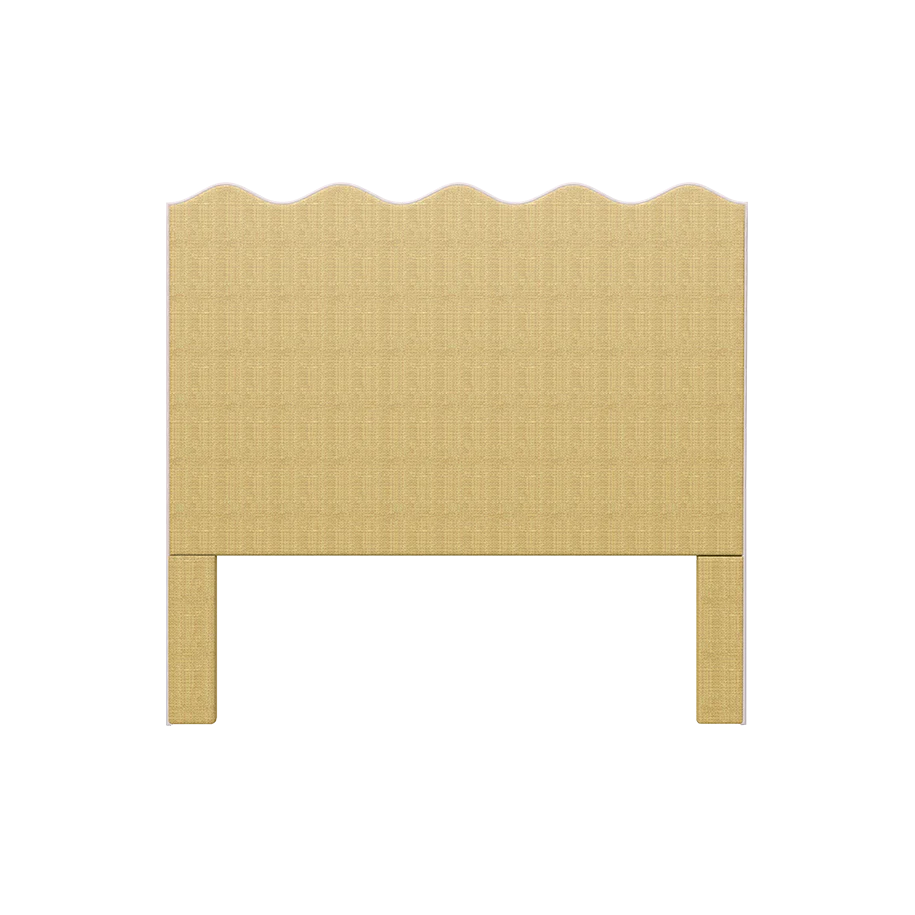 Wave Headboard in Natural Raffia - Image 2