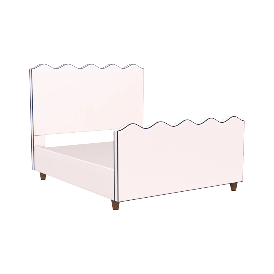 Wave Platform Bed with Footboard